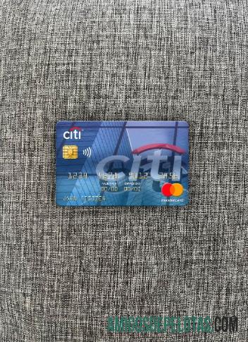 Peru Citibank mastercard tampilan foto depan desain