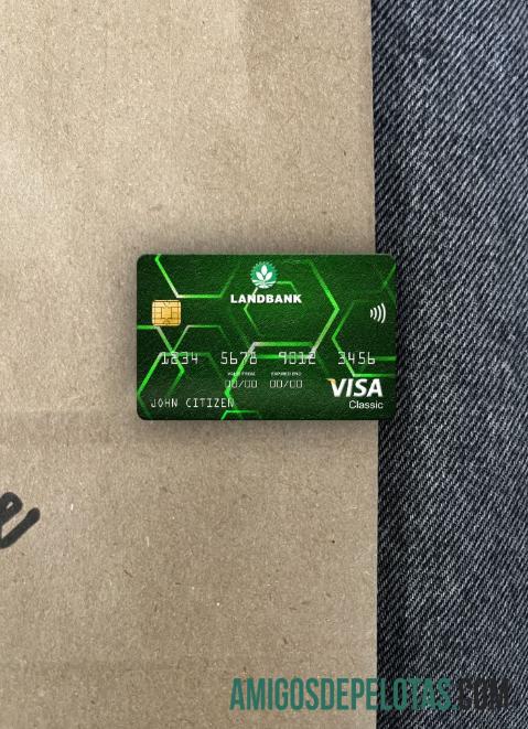 Filipina Land bank of the Filipina visa classic kartu tampilan foto depan desain