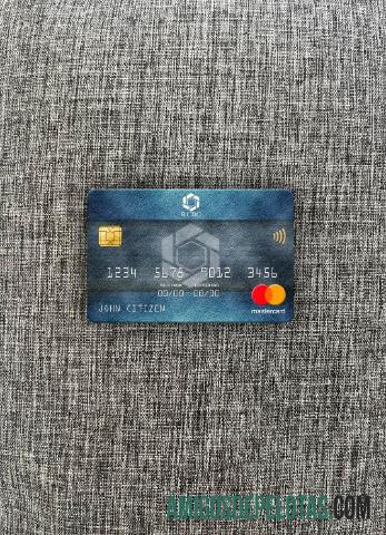 Filipina Rizal komersial Banking Corporation (RCBC) mastercard tampilan foto depan makering