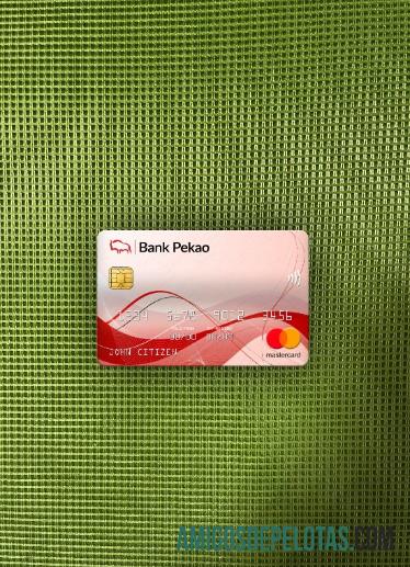 Polandia bank Pekao S.A bank mastercard tampilan foto depan desain