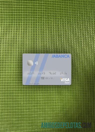 Portugal Abanca visa Debit kartu tampilan foto depan desain