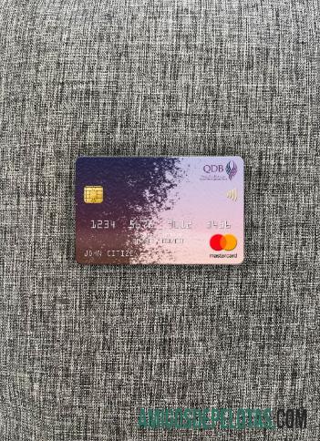 Qatar Development bank mastercard tampilan foto depan desain