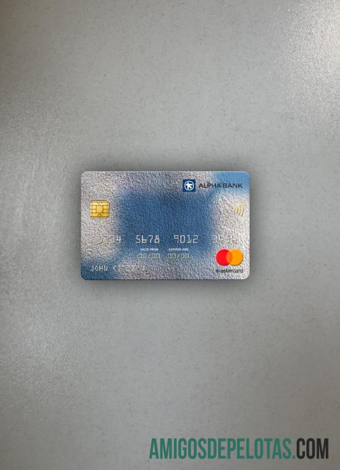 Rumania Alpha bank mastercard tampilan foto depan sampel