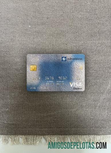 Rumania Alpha bank visa electron kartu tampilan foto depan makering