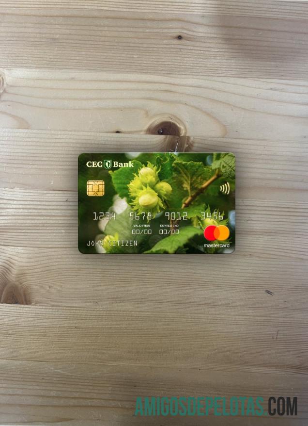 Rumania CEC bank mastercard tampilan foto depan desain