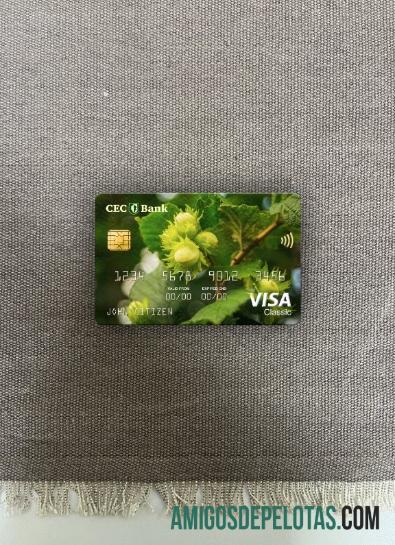 Rumania CEC bank visa classic kartu tampilan foto depan sampel