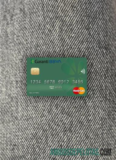 Rumania Garanti BBVA mastercard tampilan foto depan makering