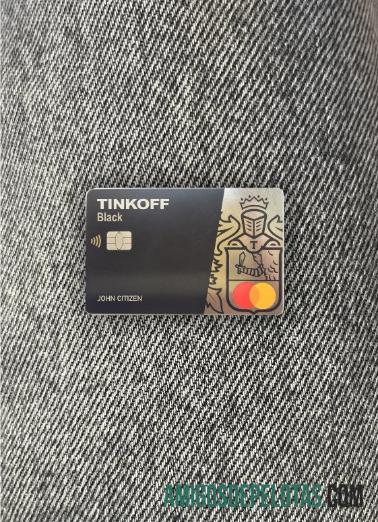 Rusia Tinkoff bank mastercard tampilan foto depan pratinjau