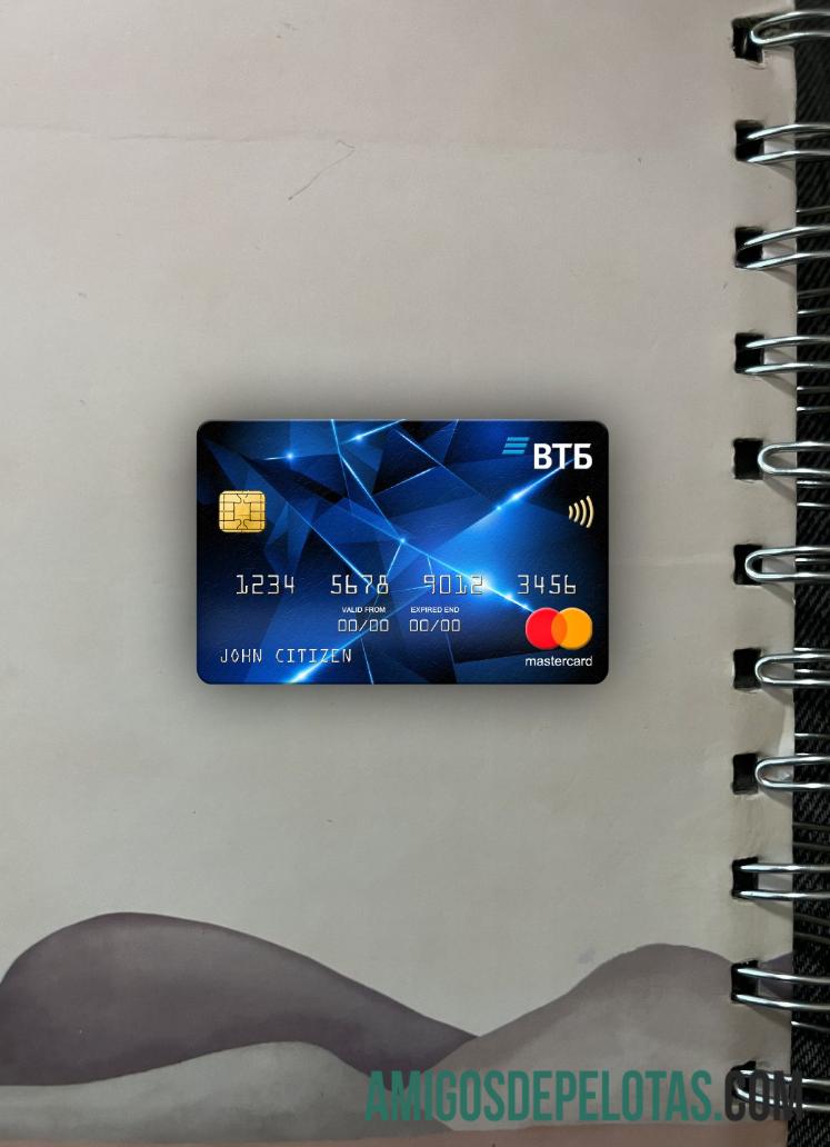 Rusia VTB bank mastercard tampilan foto depan makering