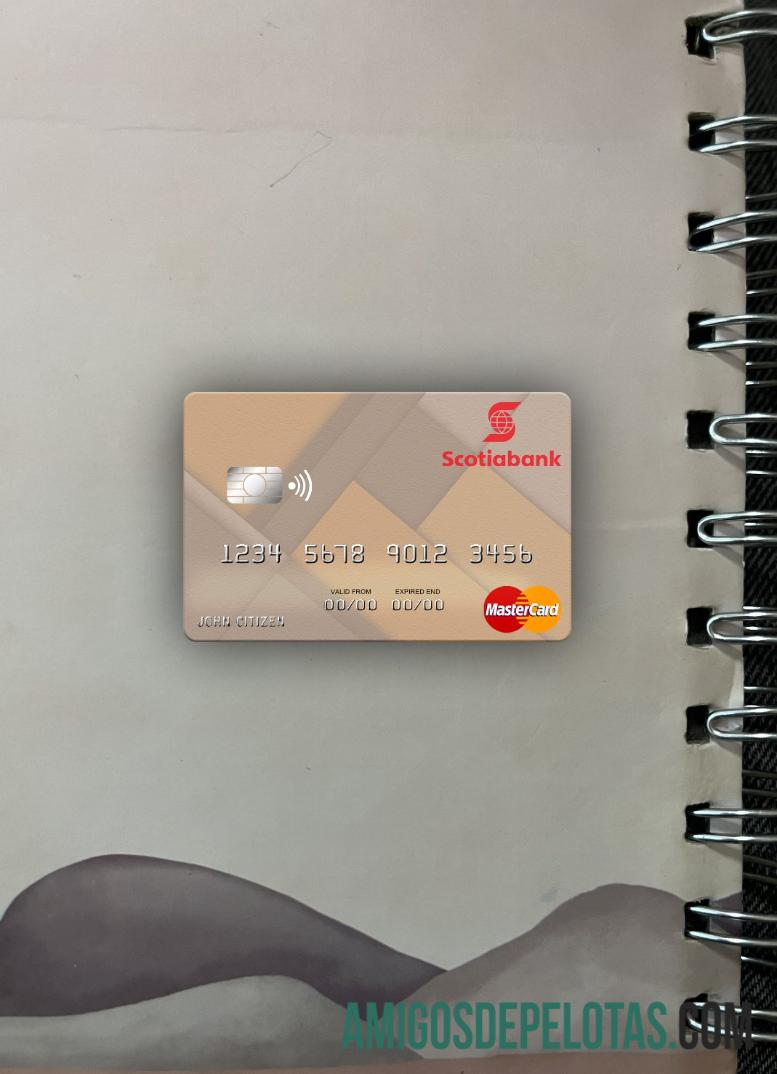 Saint Lucia Scotiabank mastercard tampilan foto depan pratinjau