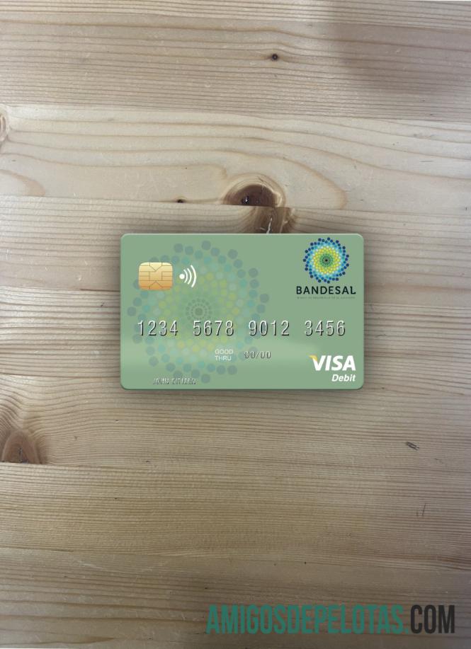 Salvador Bandesal bank visa Debit kartu tampilan foto depan pratinjau