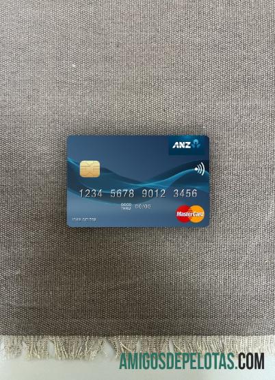 Samoa ANZ bank mastercard tampilan foto depan desain