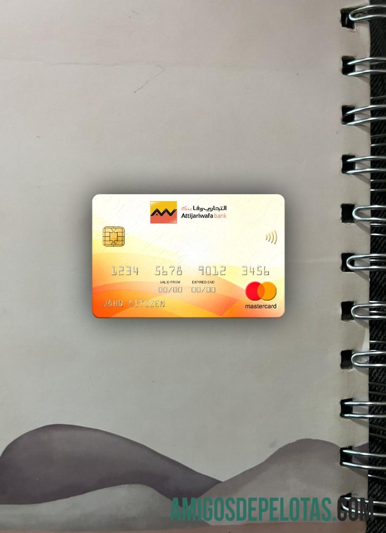 Senegal Attijariwafa bank mastercard tampilan foto depan templat