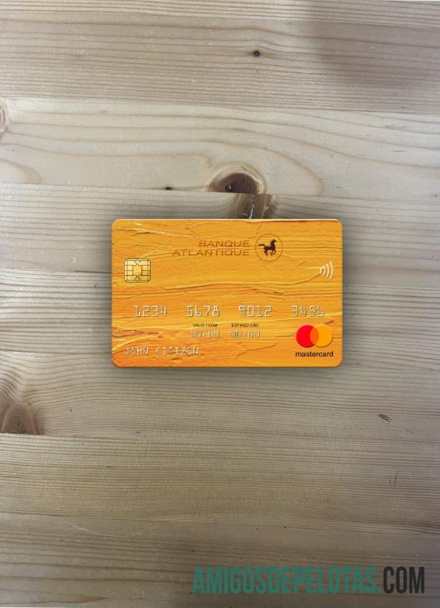 Senegal Banque Atlantique bank mastercard tampilan foto depan pratinjau