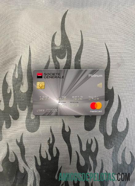 Serbia Societe Generale bank platinum mastercard tampilan foto depan sampel