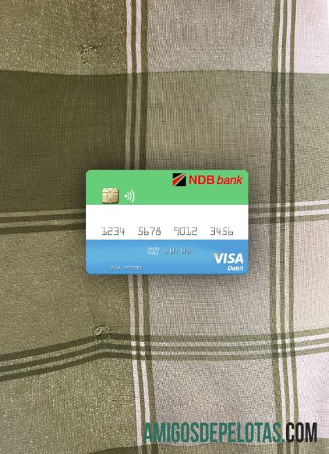 Sierra Leone nasional Development bank visa Debit kartu tampilan foto depan templat