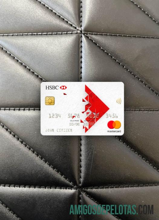 Singapura HSBC bank mastercard tampilan foto depan desain