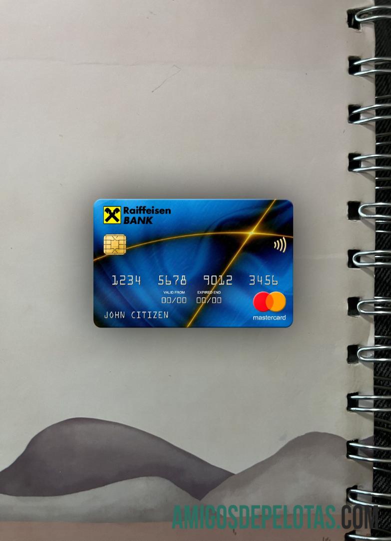 Slovakia Raiffeisen bank mastercard tampilan foto depan desain