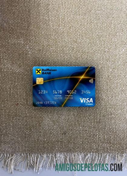 Slovakia Raiffeisen bank visa classic kartu tampilan foto depan pratinjau