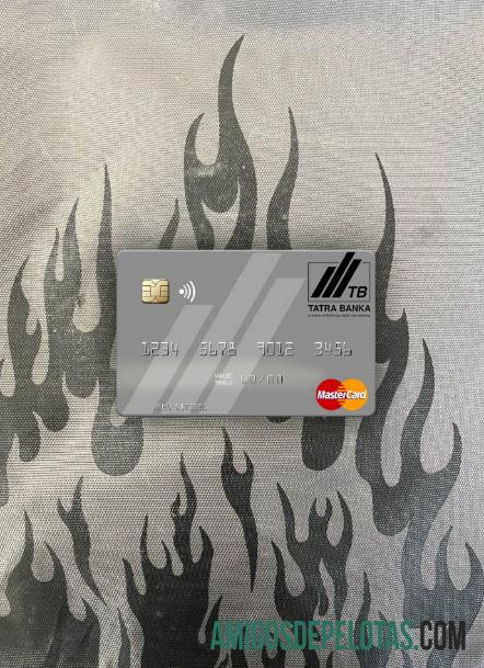 Slovakia Tatra Banka mastercard abu-abu tampilan foto depan pratinjau