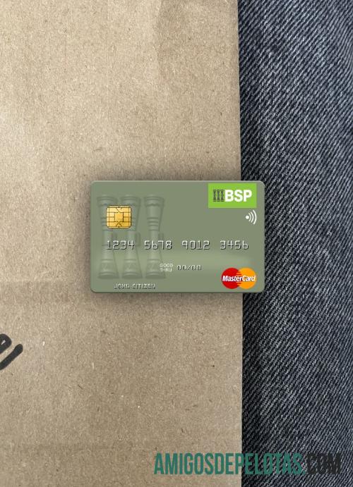 Kepulauan Solomon BSP bank mastercard tampilan foto depan makering