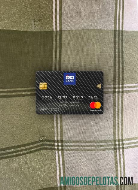 Somalia Sombank mastercard tampilan foto depan sampel