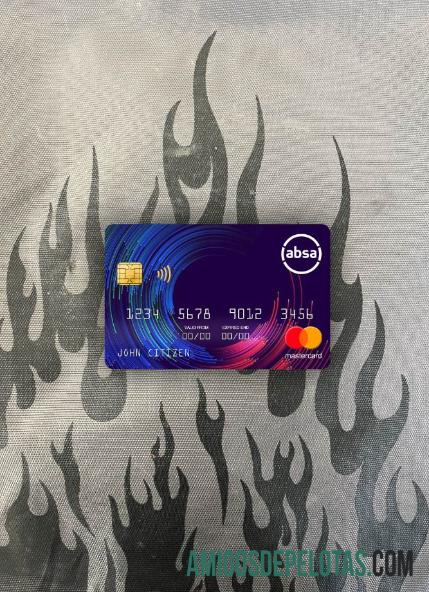 Afrika Selatan ABSA bank mastercard tampilan foto depan templat