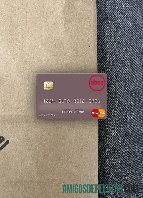 Afrika Selatan Absa Group Limited mastercard tampilan foto depan templat