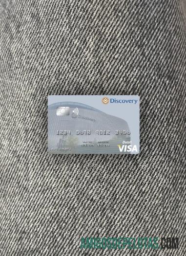 Afrika Selatan Discovery Limited visa Debit kartu tampilan foto depan sampel