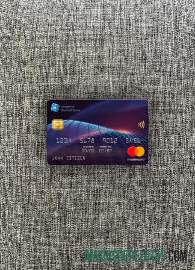 Korea Selatan Industrial bank mastercard tampilan foto depan makering