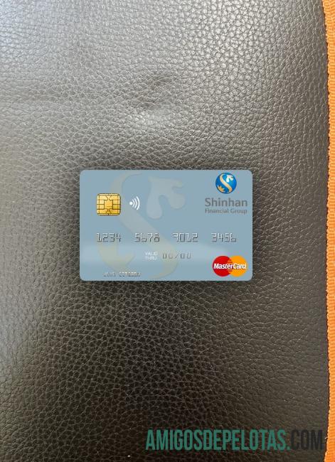 Korea Selatan Shinhan Financial Group mastercard tampilan foto depan pratinjau