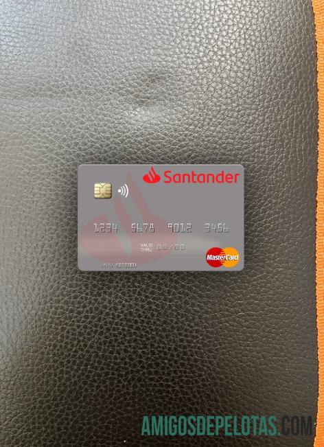 Spanyol Banco Santander mastercard tampilan foto depan makering