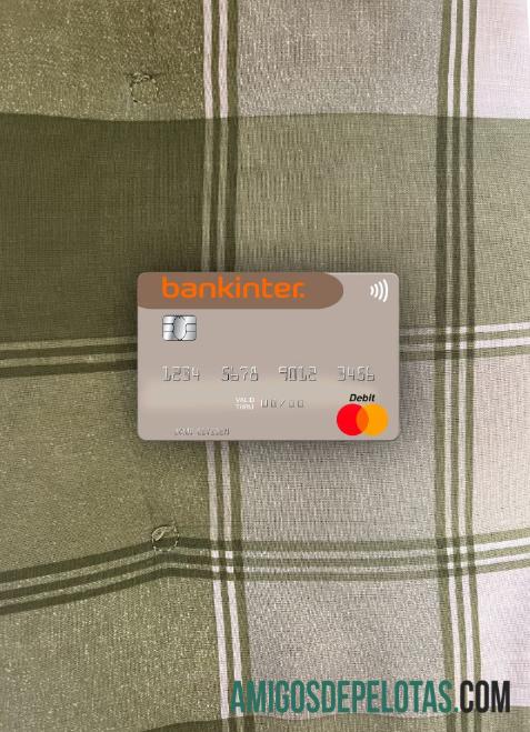 Spanyol Bankinter mastercard tampilan foto depan templat