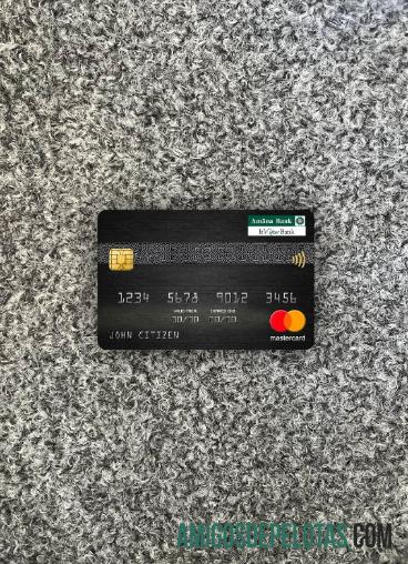 Sri Lanka Amana bank mastercard tampilan foto depan desain