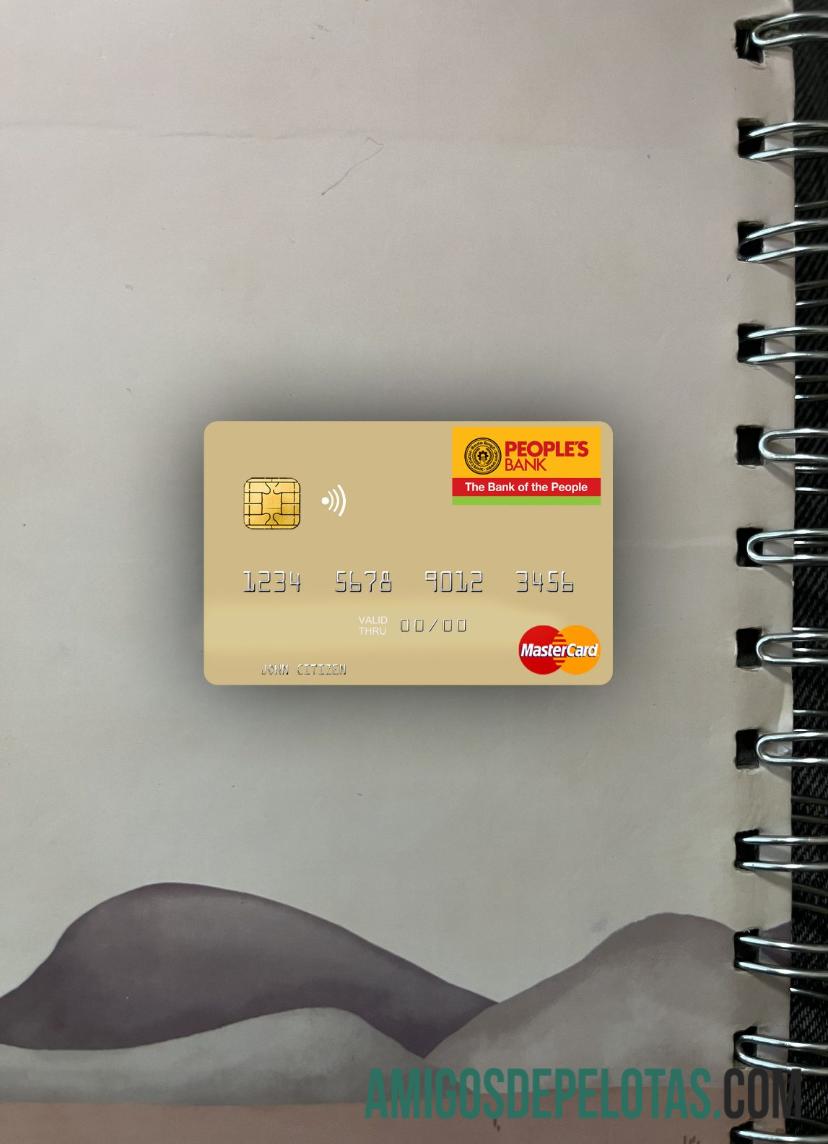 Sri Lanka PeopleΓÇÖs bank mastercard tampilan foto depan pratinjau