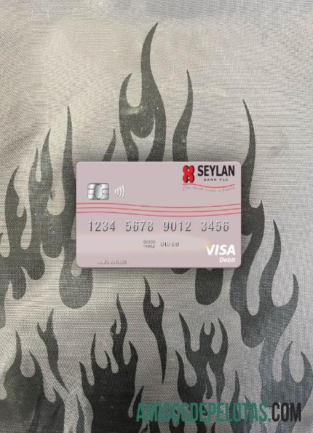 Sri Lanka Seylan bank Plc visa Debit kartu tampilan foto depan sampel