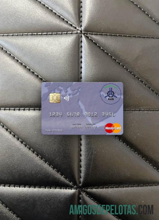 Sudan El Nilein bank mastercard tampilan foto depan templat