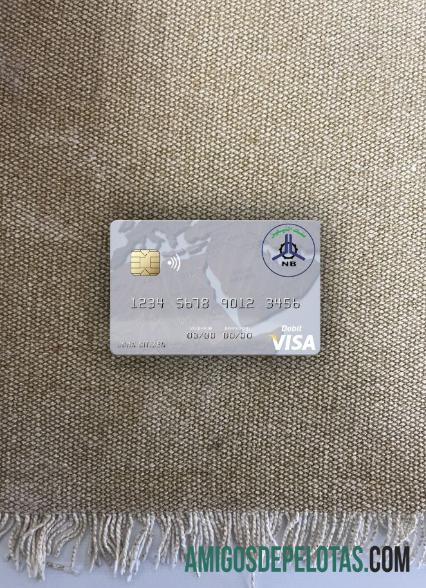 Sudan El Nilein bank visa Debit kartu tampilan foto depan templat