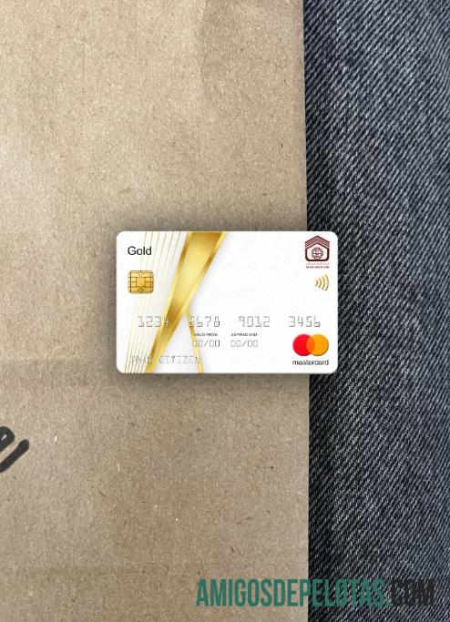 Sudan nasional bank mastercard gold tampilan foto depan pratinjau