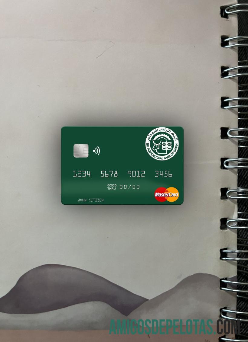 Sudan The Agricultural bank of Sudan mastercard tampilan foto depan makering