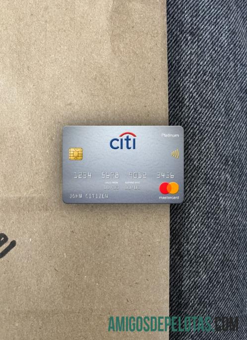 Swedia Citibank mastercard platinum tampilan foto depan sampel