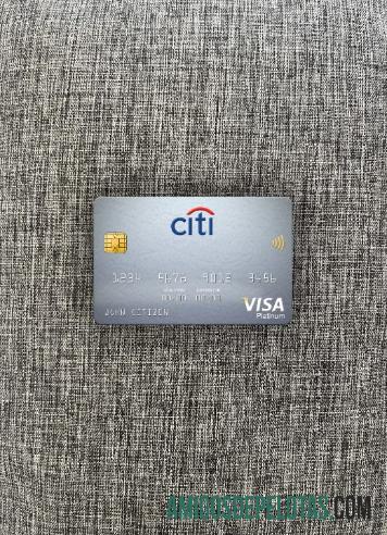 Swedia Citibank visa platinum kartu tampilan foto depan desain