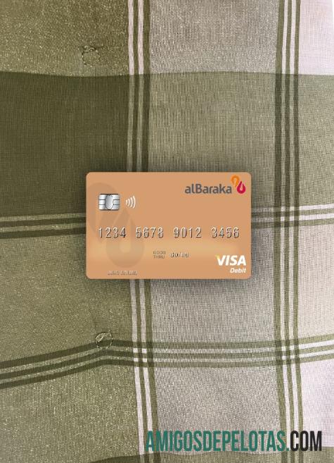 Suriah Al Baraka bank visa Debit kartu tampilan foto depan desain
