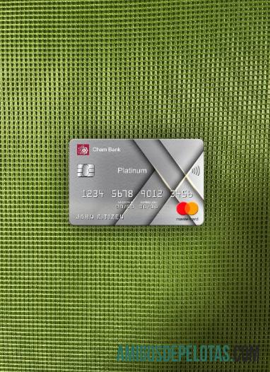 Suriah Cham bank mastercard platinum tampilan foto depan pratinjau