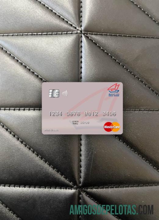 Suriah Gulf bank mastercard tampilan foto depan makering