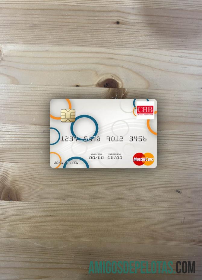 Taiwan Chang Hwa bank mastercard tampilan foto depan pratinjau