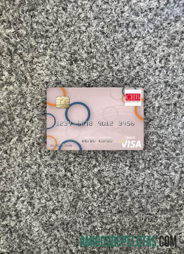 Taiwan Chang Hwa bank visa Debit kartu tampilan foto depan desain