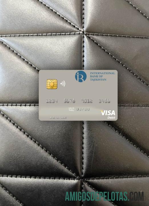 Tajikistan IBT visa Debit kartu tampilan foto depan makering