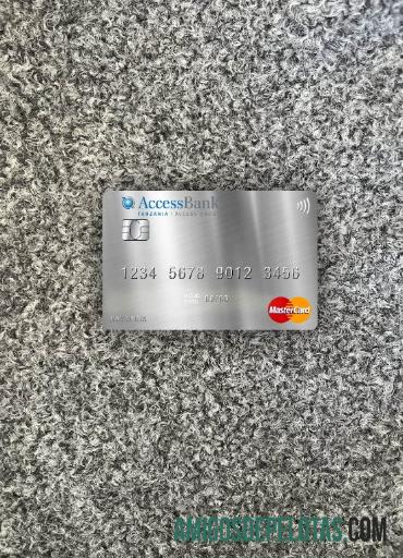Tanzania AccessBank mastercard tampilan foto depan sampel