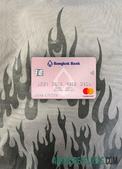 Thailand Bangkok bank mastercard tampilan foto depan pratinjau